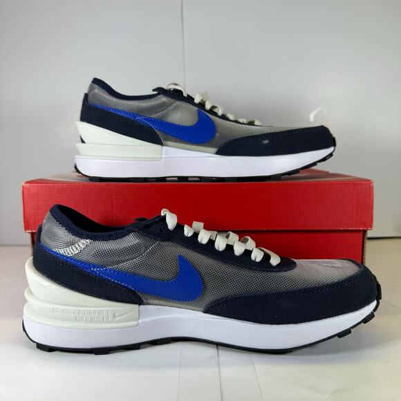 Nike Waffle One (GS) Black/Blue DC0481-005 Size 5.5 Youth - Picture 2 of 7